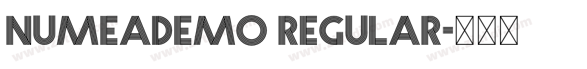 NumeaDEMO Regular字体转换 NumeaDEMO Regular字体转换